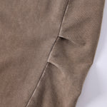 Vintage Washed Curved Panel Wide Drawstring Pants