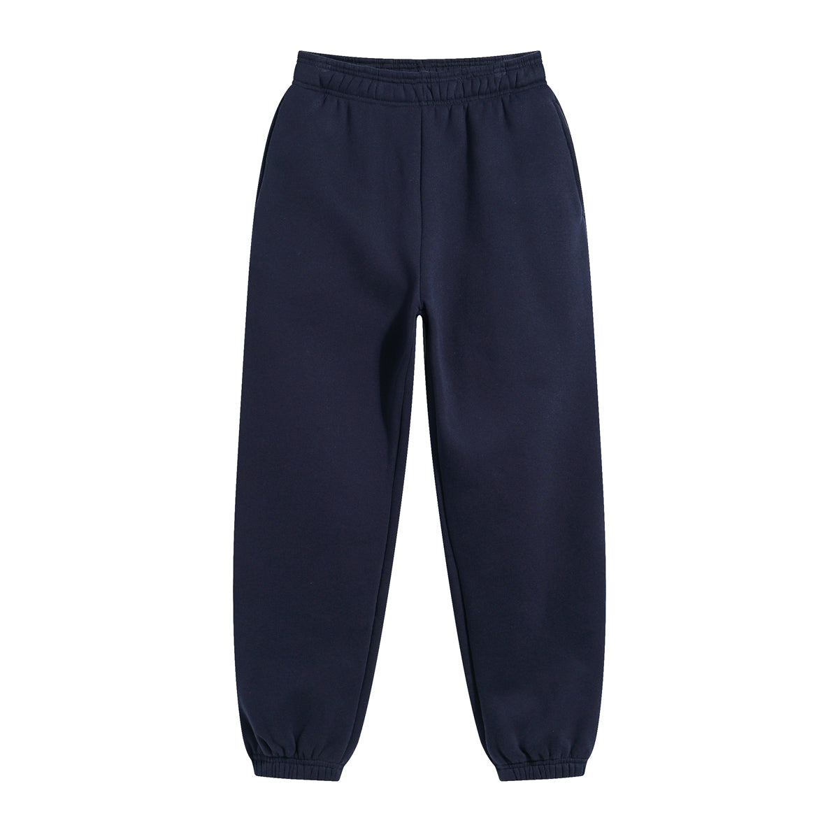 Solid Color Plush Lining Jogger-INNBLAC Fashion Apparel