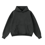 Soft Cotton Fleece Front Pocket Pullover Hoodie