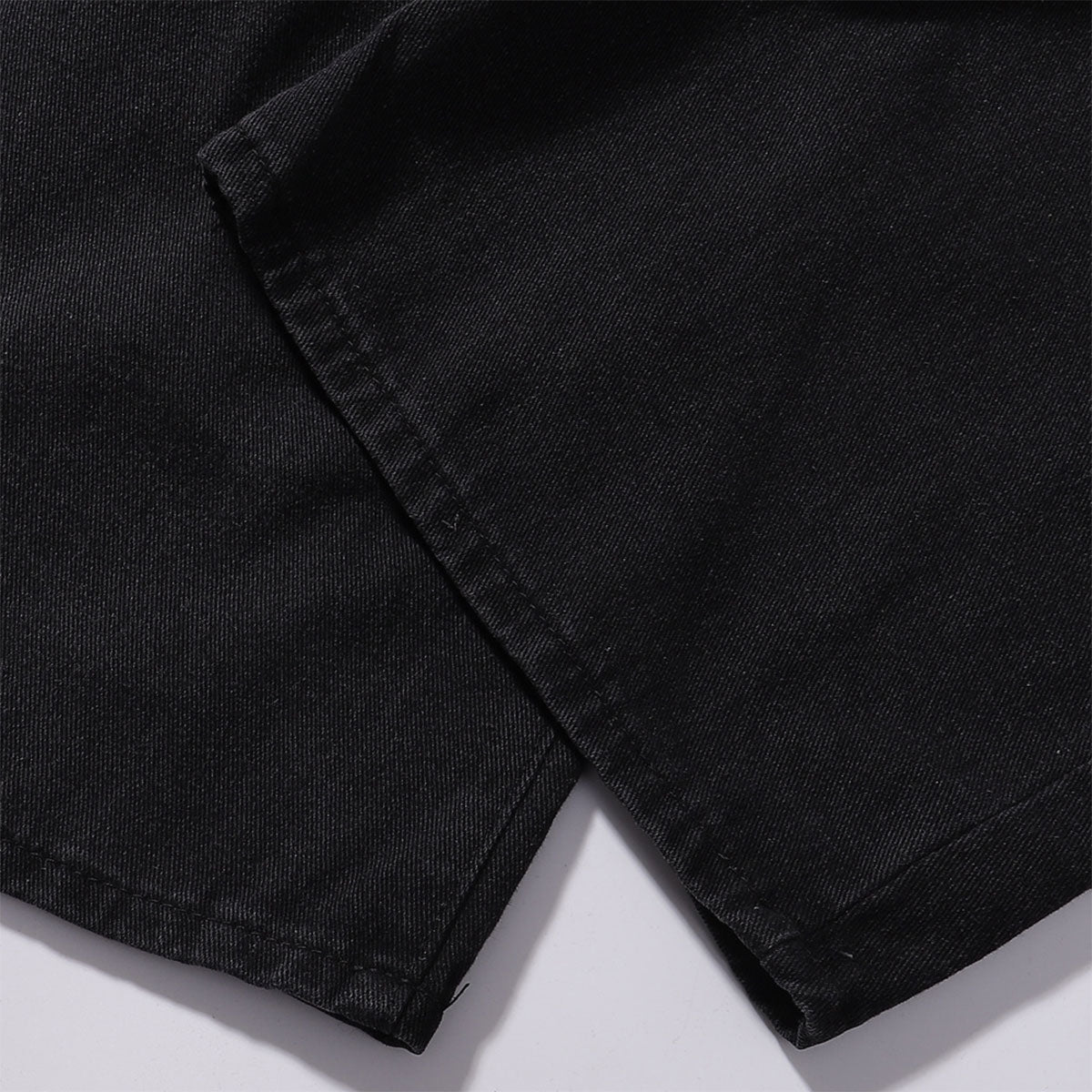 Black Washed Wide Leg Denim Jeans
