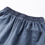 Reverse-Dyed Distressed Raw Edge Shorts