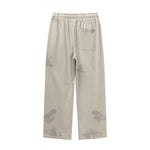 Drawstring Paint Distressed Trousers-INNBLAC Fashion Apparel