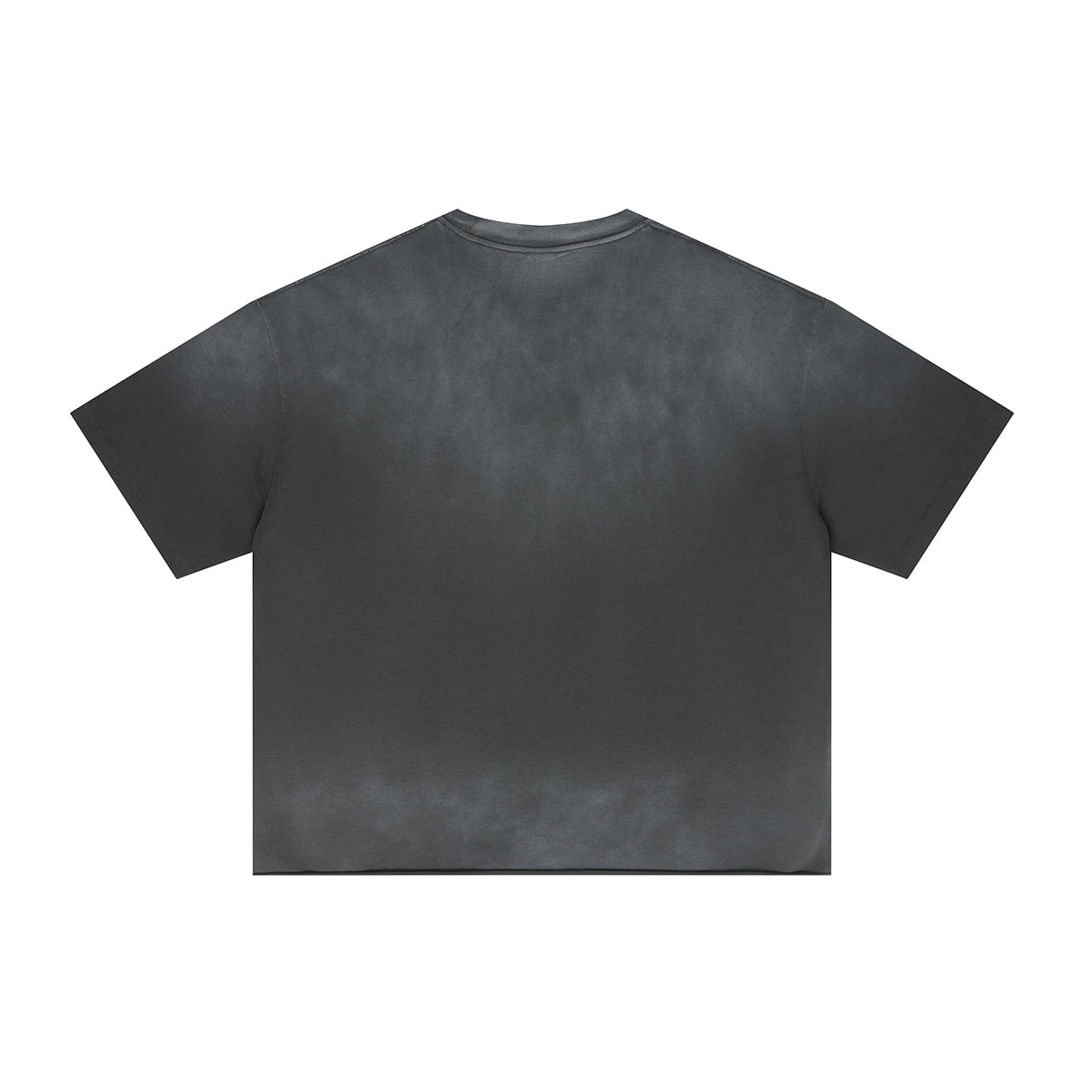 Boxy Raw Edge Washed Loose Short Sleeve Tee