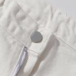 Snap Closure Flared Hem Utility Cargo Pants