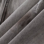 Baggy Fit Distressed Grey Ripped Jeans