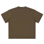 Relaxed Fit Boxy Solid Color Minimal Tee