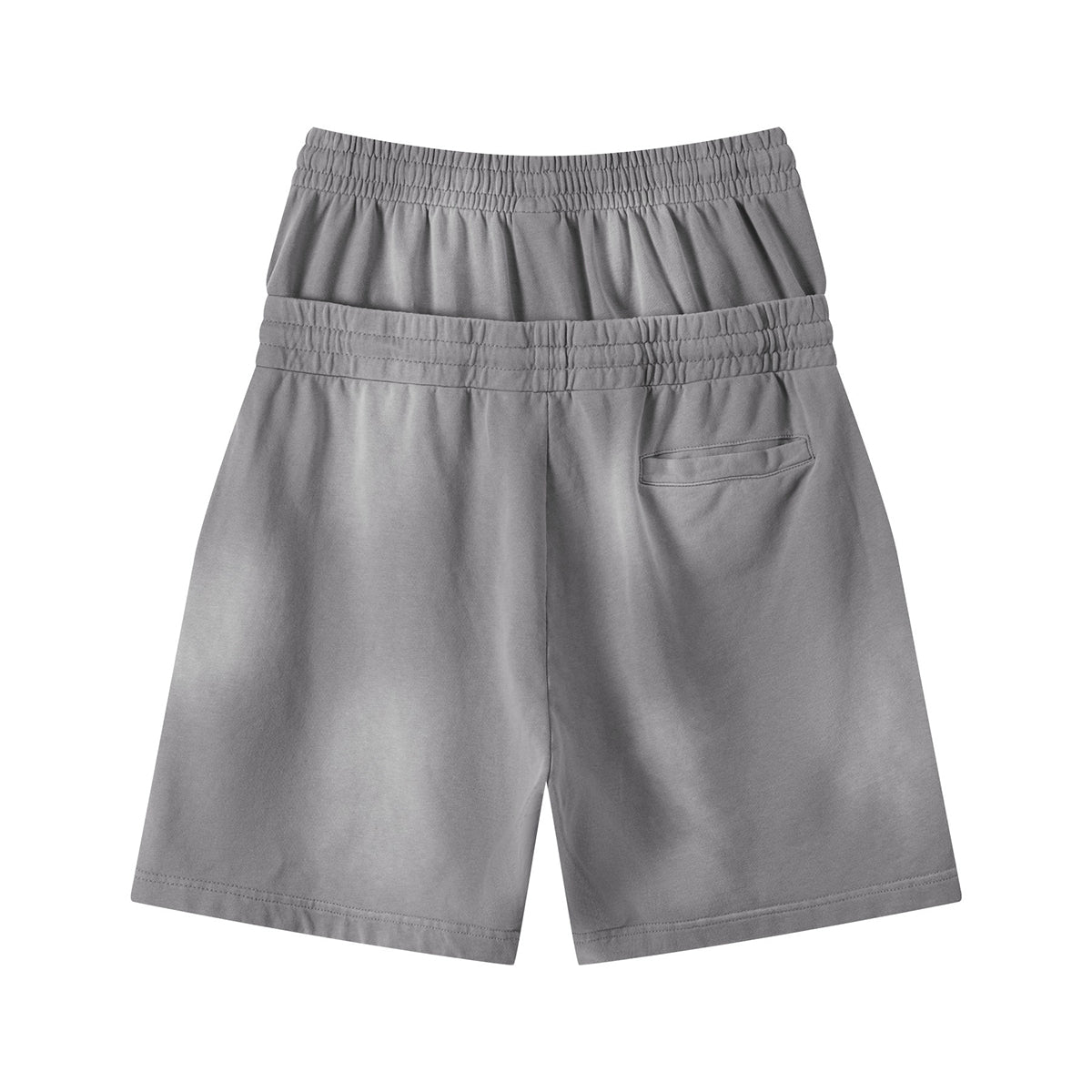 Casual Drawstring Double Waistband Shorts
