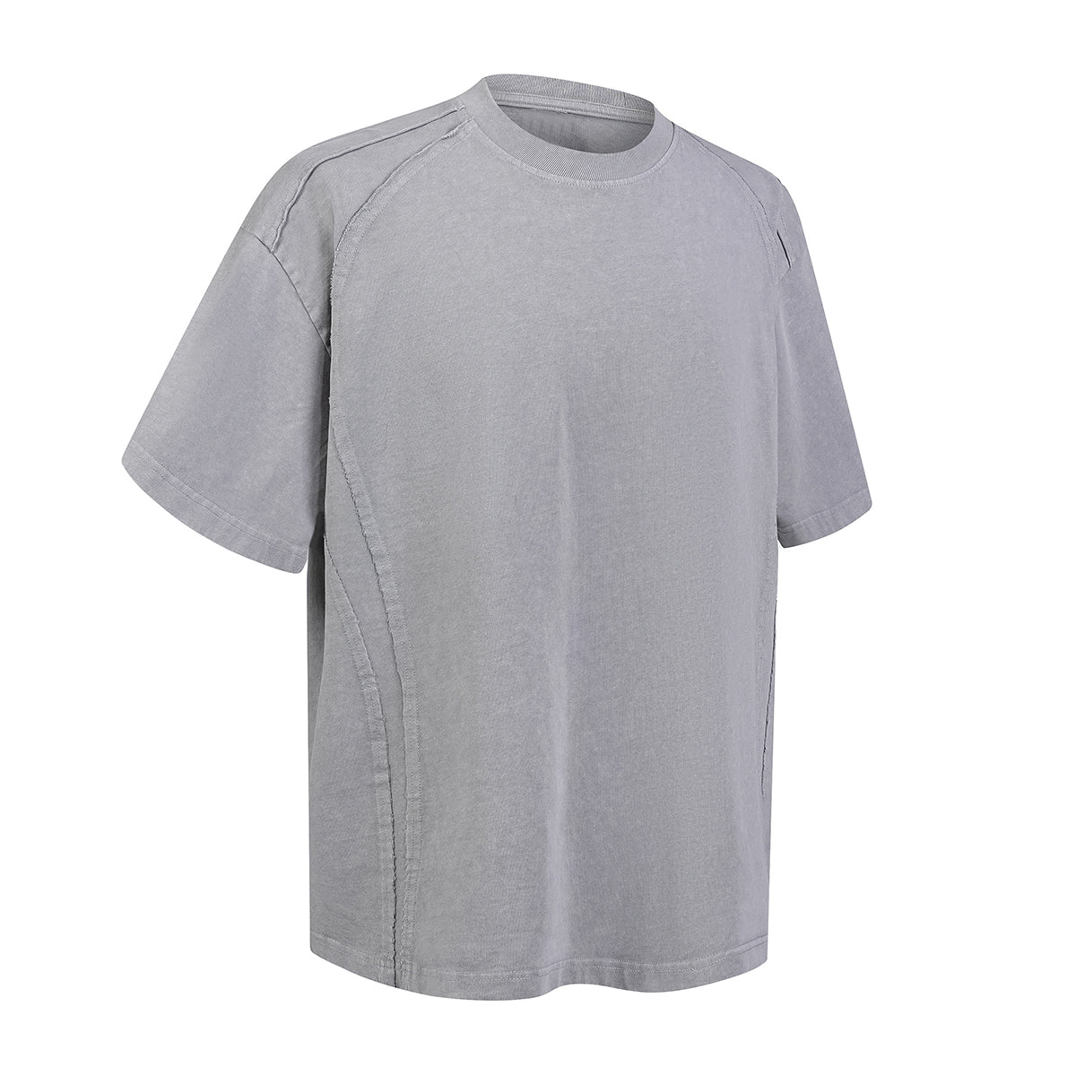 Deconstructed Oversized Tee Decorative Seam Detailing