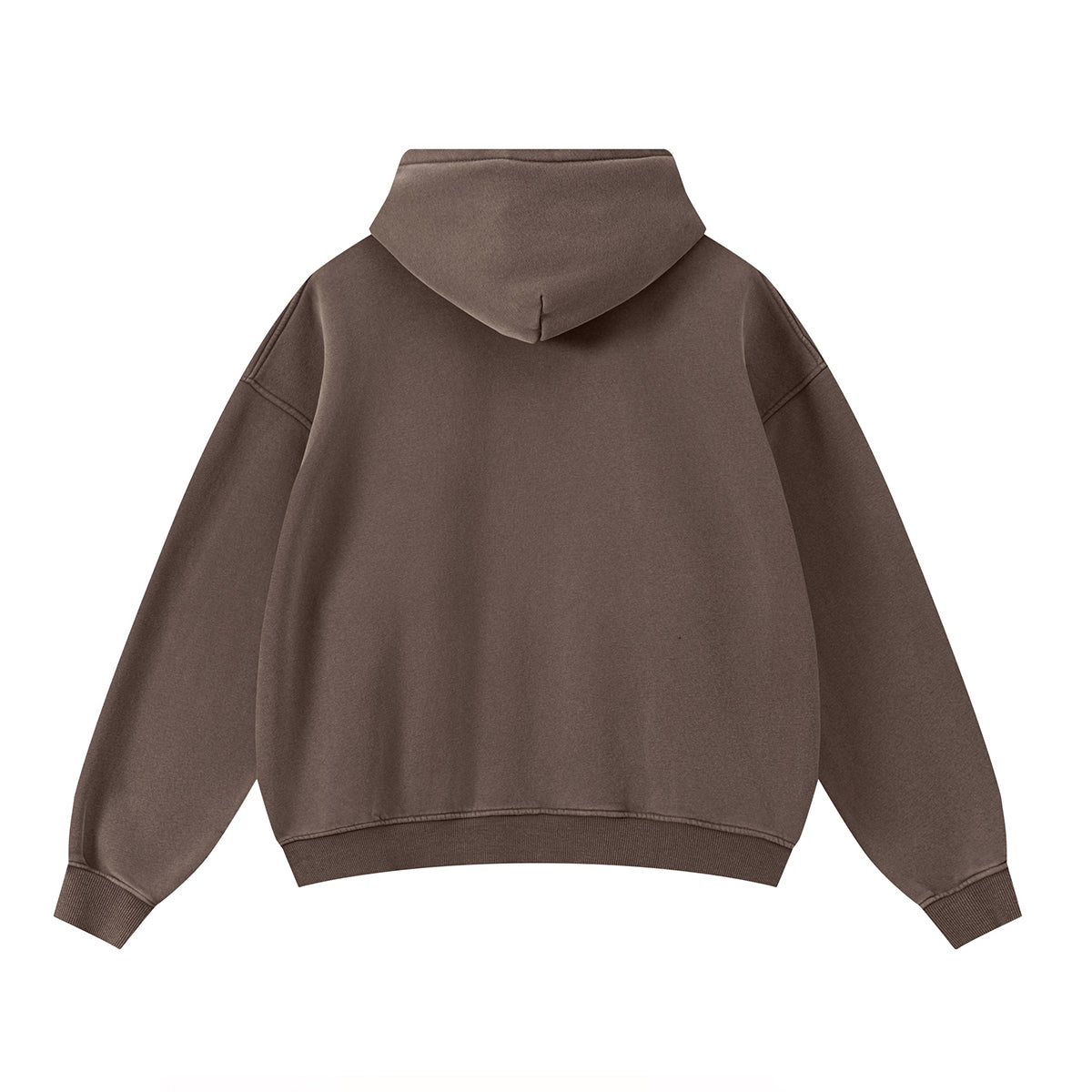 Soft Cotton Fleece Front Pocket Pullover Hoodie