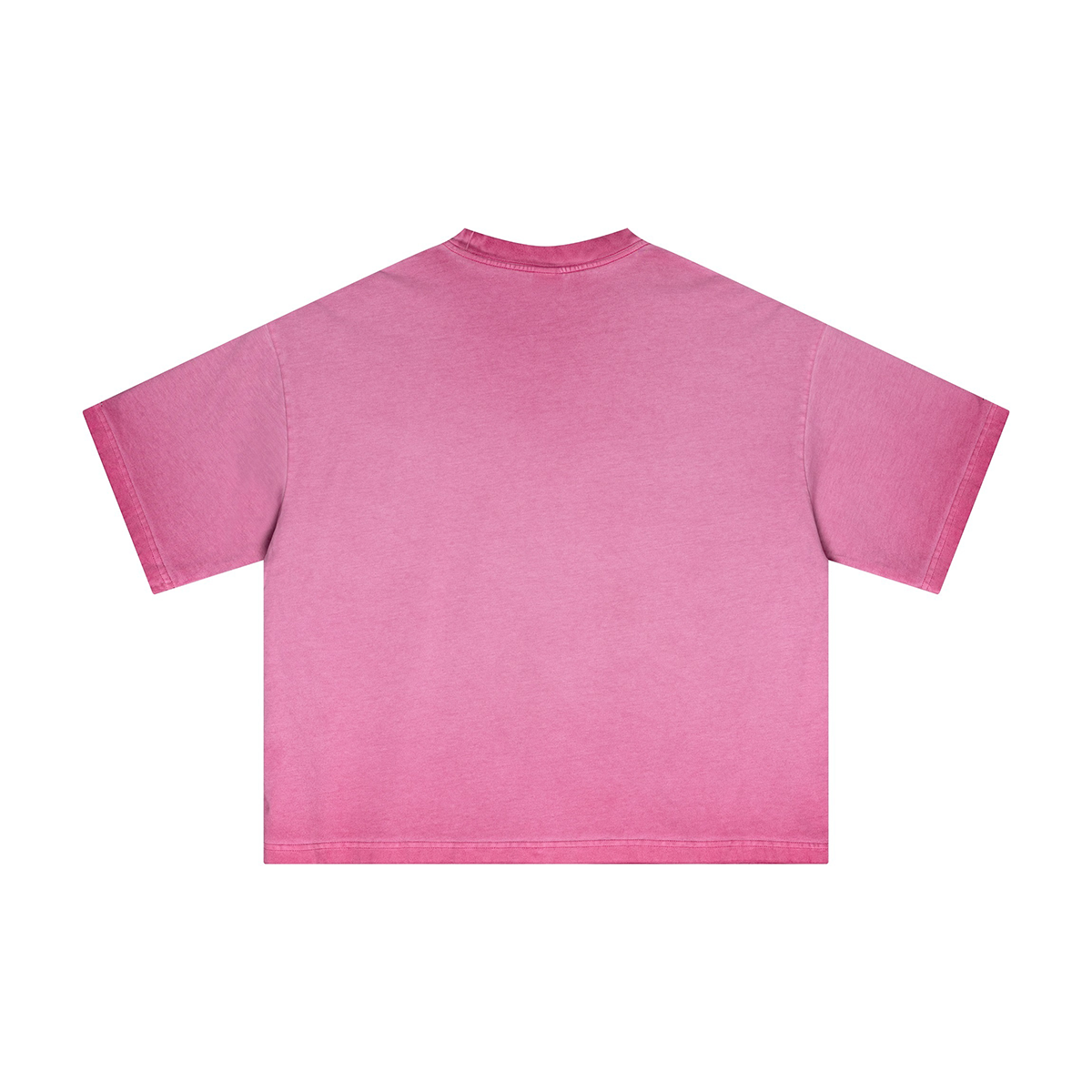 Reverse Fry Washed Vintage Casual Cotton Tee