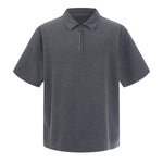 Zippered Polo Soft Cotton Everyday Casual Stylish Tee
