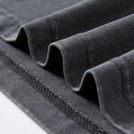 Vintage Washed Oversized Metal Rivet Neckline Tee