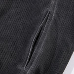 Lightweight Mesh Stand Collar Elastic Hem Zip Jacket