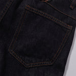 Classic Dark Wash Wide-Leg Denim Jeans
