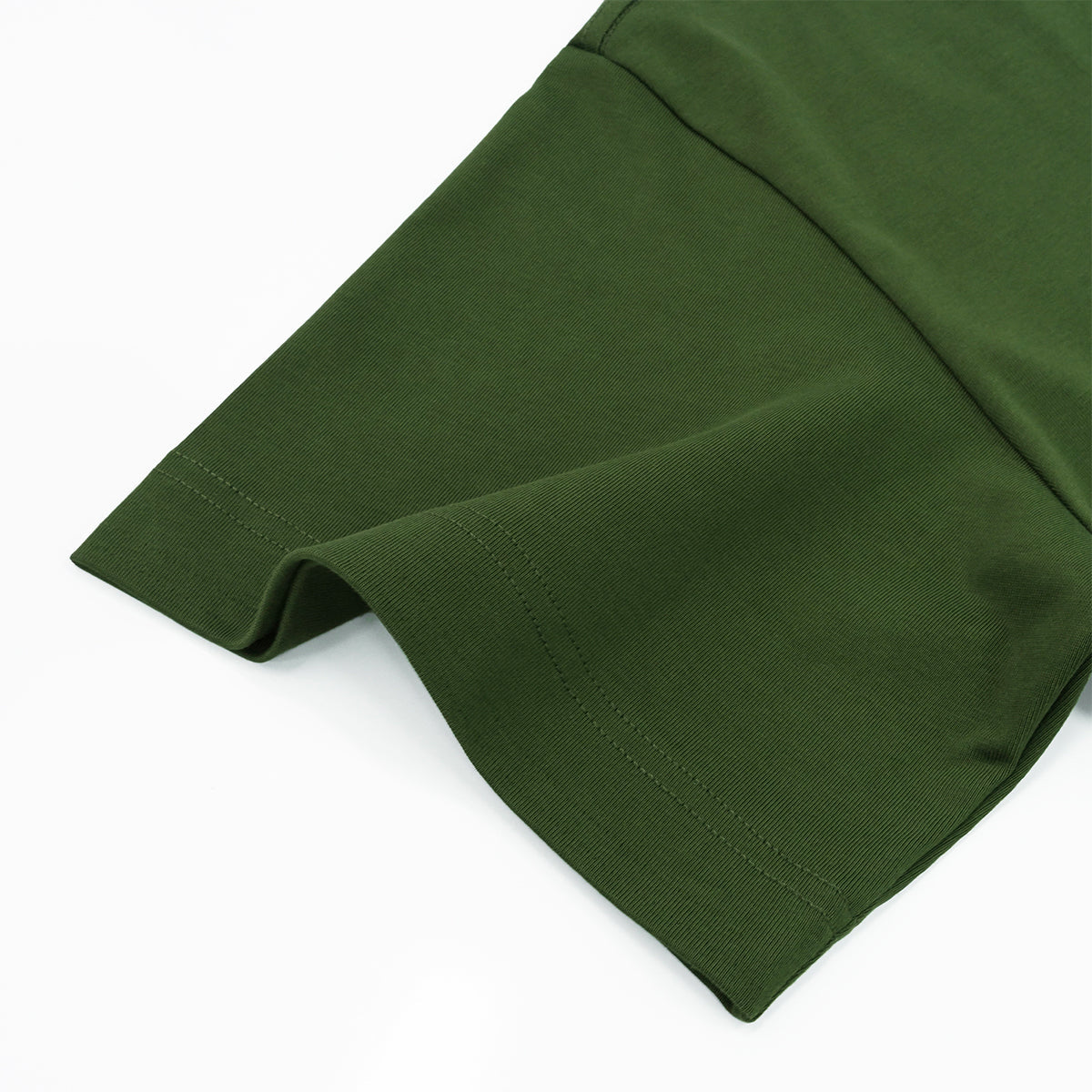 Oversized Color-Block Ribbed Collar Comfortable Tee