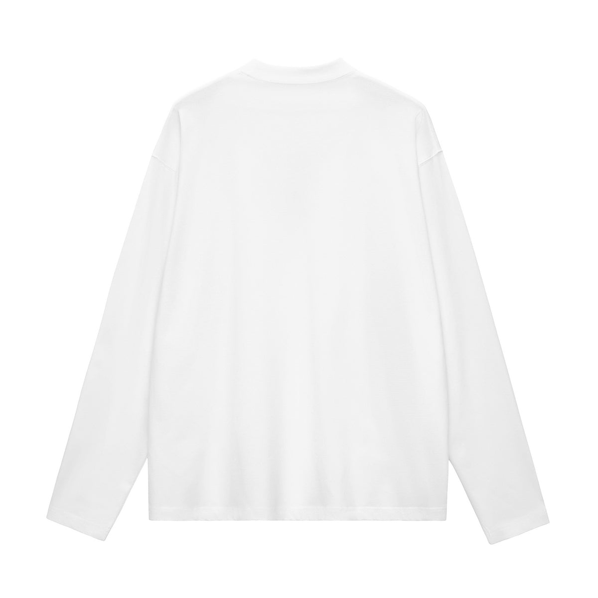 Solid Long-Sleeve Cotton T-Shirt 270gsm