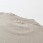 Washed Raw-Edge Pocket Clean Fit Crew Neck Tee