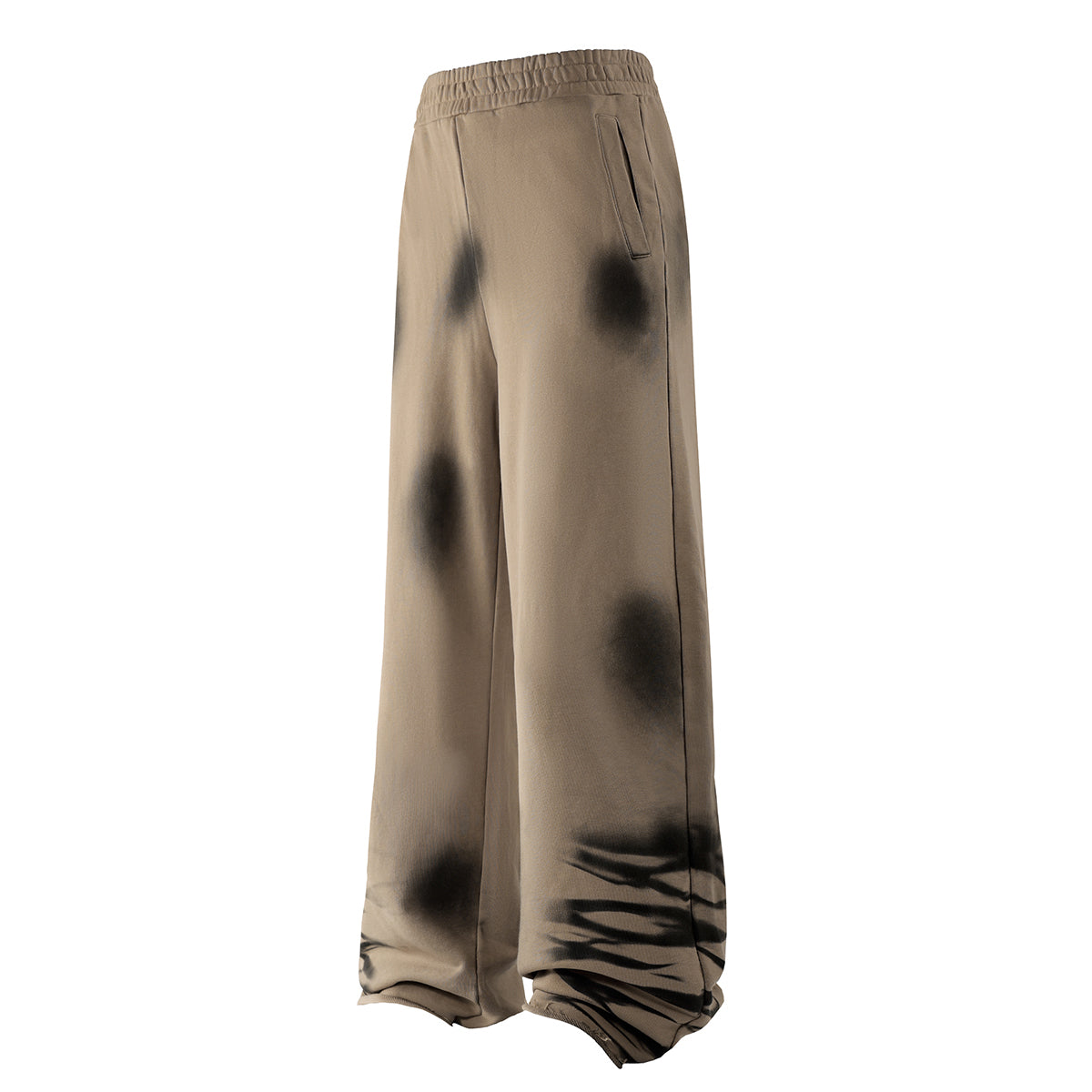Distressed Spray-Paint Vintage Inspired Cuffed Sweatpants