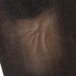 Acid Wash Destroyed Wide-Leg Jeans