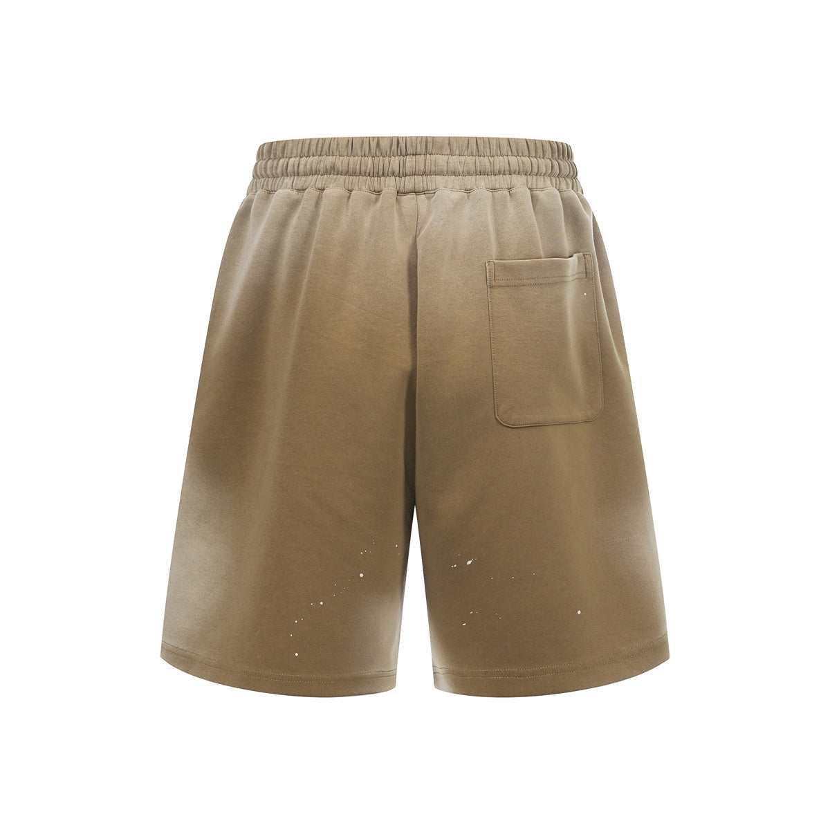 Splatter Dye Washed Distressed Air Mamba Shorts