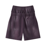 Casual Drawstring Double Waistband Shorts