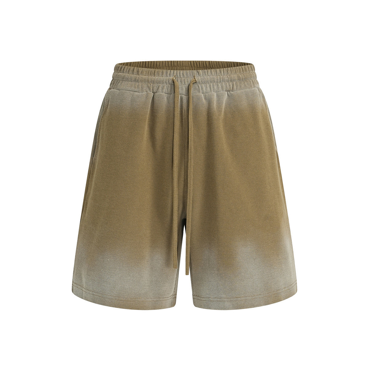 Ombre Color Drawstring Casual Lounge Elastic Waist Shorts