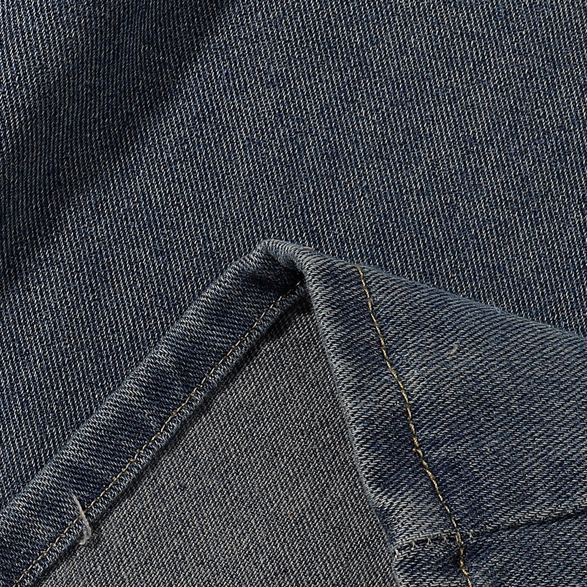 High Waist Wide Leg Ombre Denim Shorts