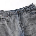 Vintage Faded Ripped Denim Pants