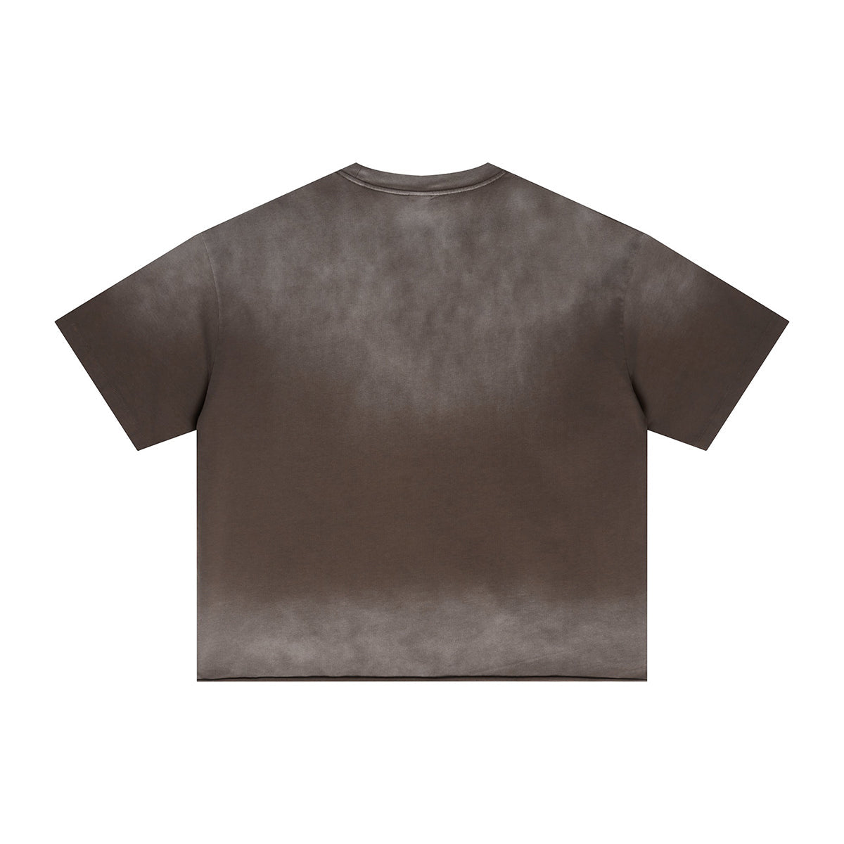 Boxy Raw Edge Washed Loose Short Sleeve Tee