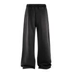 Distressed Washed Patchwork Jogger Pants
