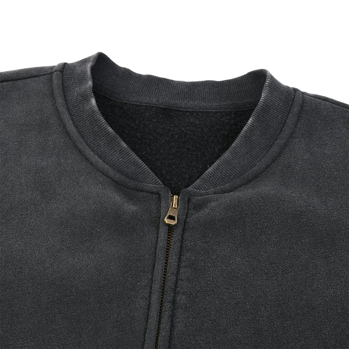 Vintage Washed Zip Collar Jacket