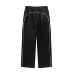 Contrast Arc Baggy Track Pants-INNBLAC Fashion Apparel