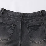 Vintage Whisker Wash Wide-Leg Jeans