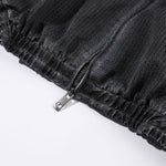 Lightweight Mesh Stand Collar Elastic Hem Zip Jacket