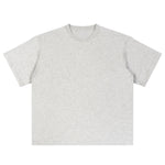 Relaxed Fit Boxy Solid Color Minimal Tee