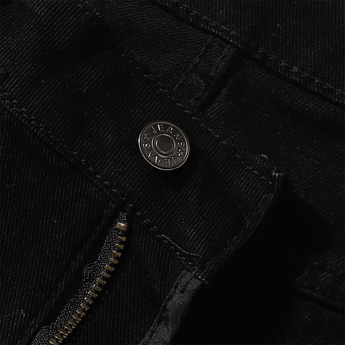 Slim Fit Solid Black Flared Denim Pants