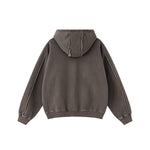 Double Slider Fleece Kangaroo Pocket Hoodie