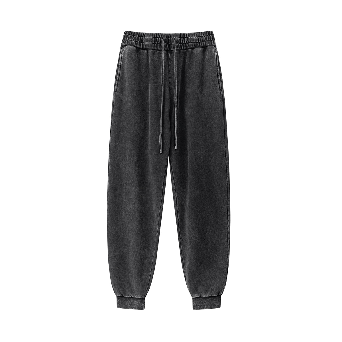 Vintage Washed Relaxed Tapered Joggers-INNBLAC Fashion Apparel