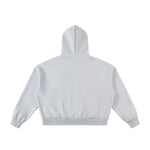 Full Zip-Up Boxy Fit Fleece Hoodie