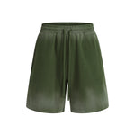 Ombre Color Drawstring Casual Lounge Elastic Waist Shorts