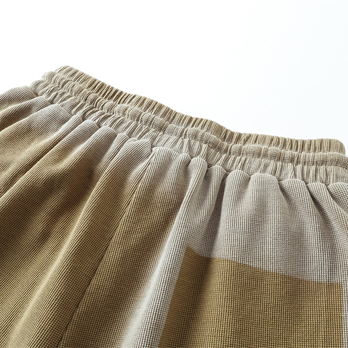 Ombre Color Drawstring Casual Lounge Elastic Waist Shorts