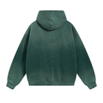 Destroyed Oversized Acid Wash Bleach Splatter Hoodie