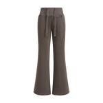 Low-Rise Washed Fleece Flare Sweatpants