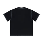 Vintage Washed Oversized Colorblock Tee