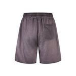 Reverse-Dyed Distressed Raw Edge Shorts
