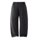 Vintage Wash Distressed Barrel Leg Pants