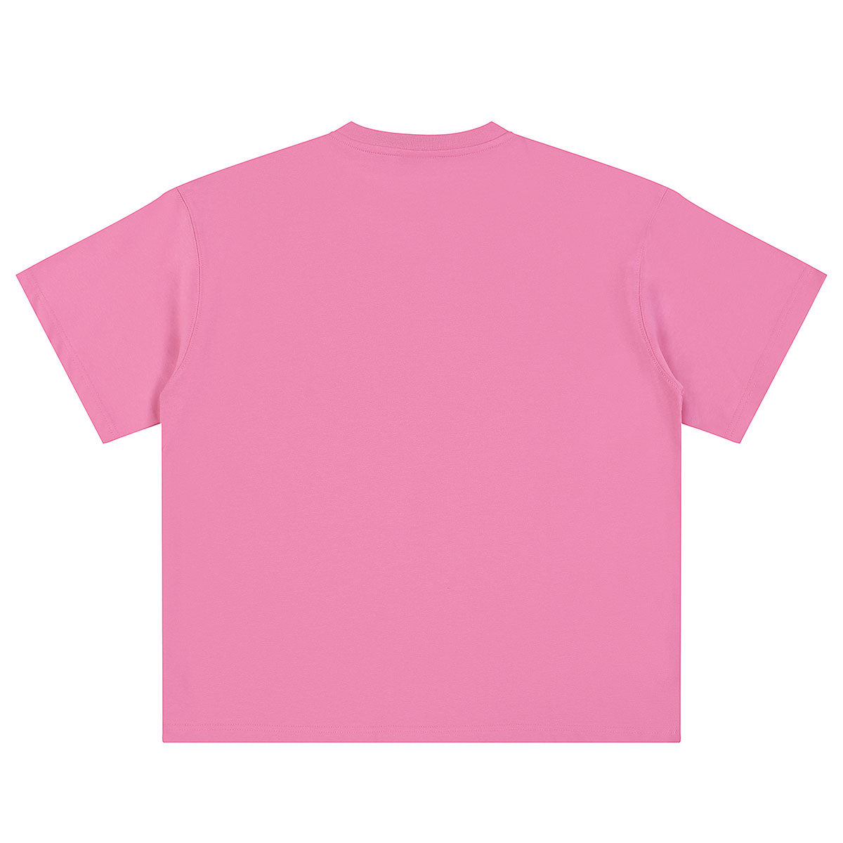 Relaxed Fit Boxy Solid Color Minimal Tee