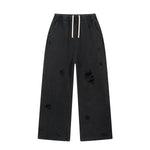 Multi Ripped Distressed Finish Jogger Pants