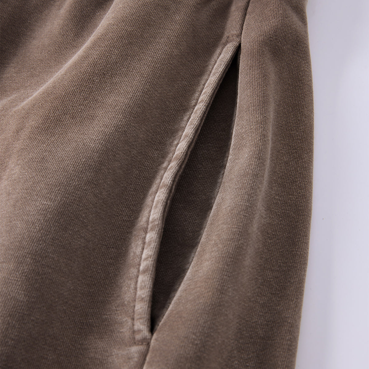 Vintage Washed Curved Panel Wide Drawstring Pants