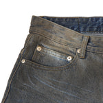 Wrinkle Wash Heavy Ripped Denim Pants